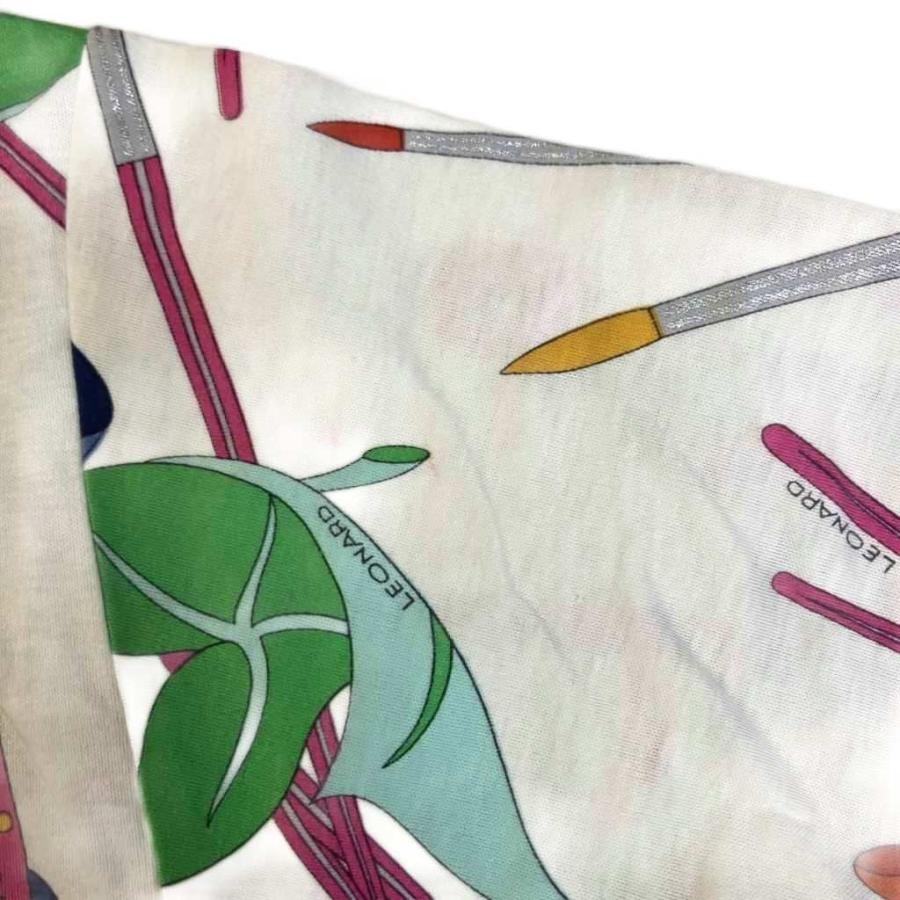 レオナールスポーツ LEONARD SPORT 総柄ポロシャツ カットソー シャツ