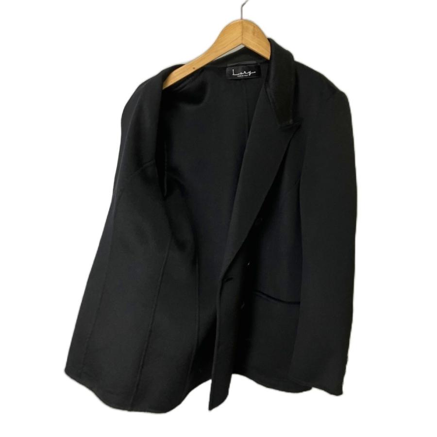 美品 OLD GUCCI ピュアカシミヤ ダブル ジャケット 黒 M相当 lany piacenza製生地カシミヤダブルジャケット ジャケット ダブル 46