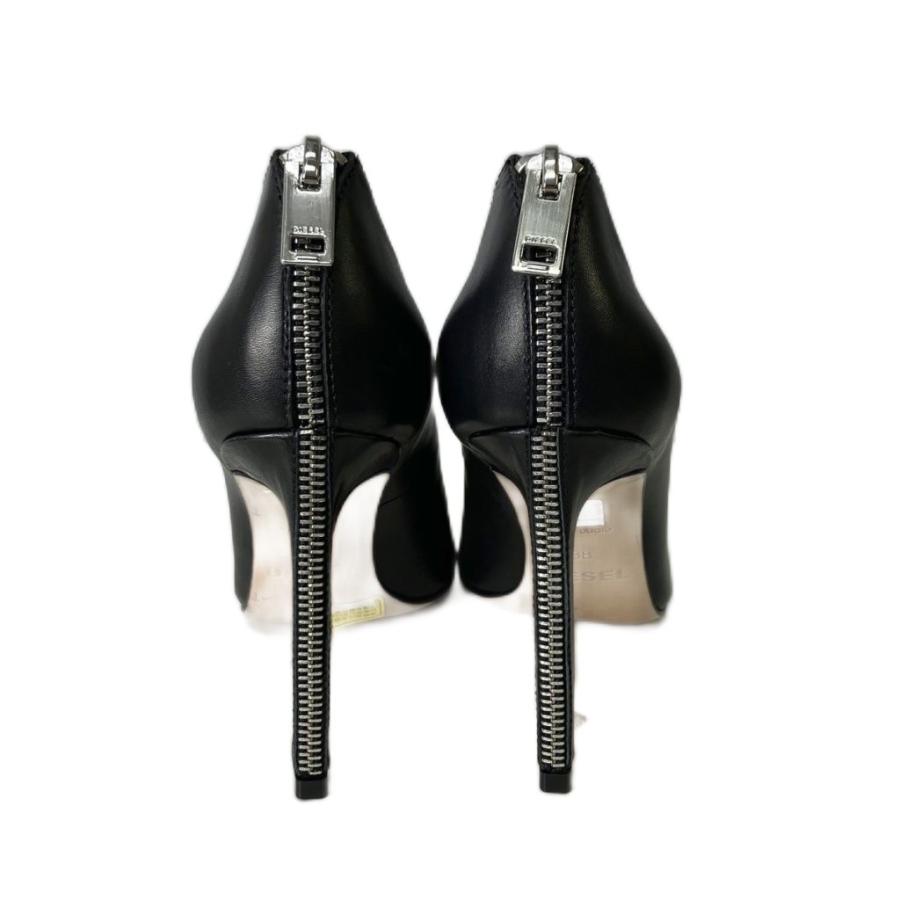 DIESEL（ディーゼル） レザーパンプス ハイヒール バックジッパー 38