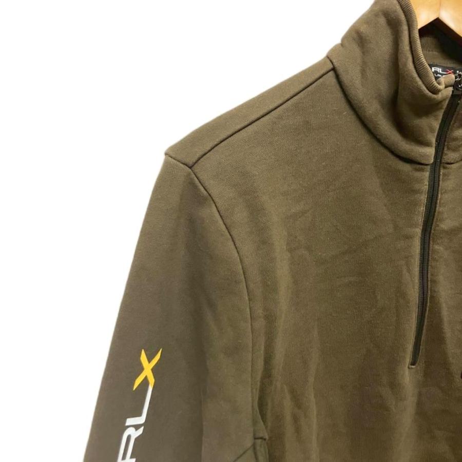 アールエルエックス ラルフローレン RLX RALPH LAUREN トレーナー スウェット ハーフジップ S カーキ GY06 メンズ ...