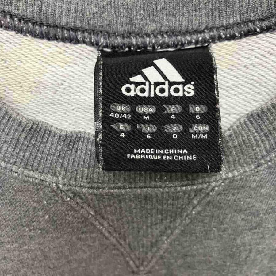 adidas（アディダス） トレーナー スウェット ロゴ ラグラン M グレー GY06 メンズ : ブランド古着販売のベクトル - 通販 ...