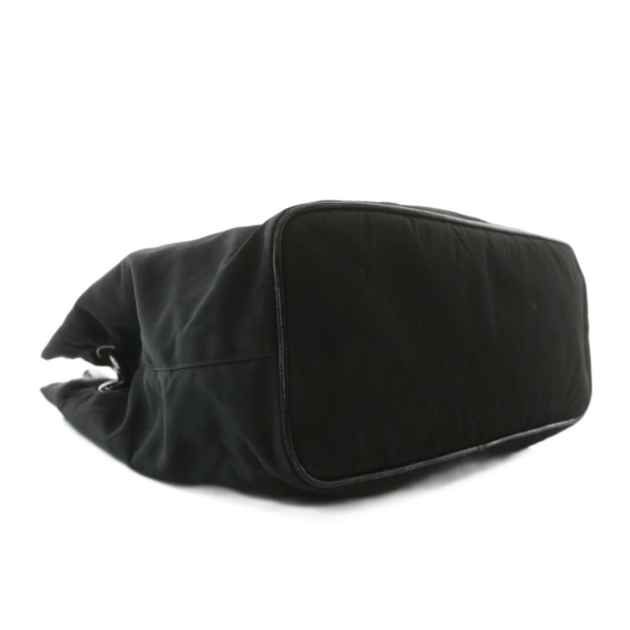 プラダ 巾着バッグ ポーチ 三角ロゴ イタリア製 テスートナイロン ブラック セール】プラダ☆三角ロゴTESSUTOナイロン巾着ポーチ☆1NA369 (PRADA