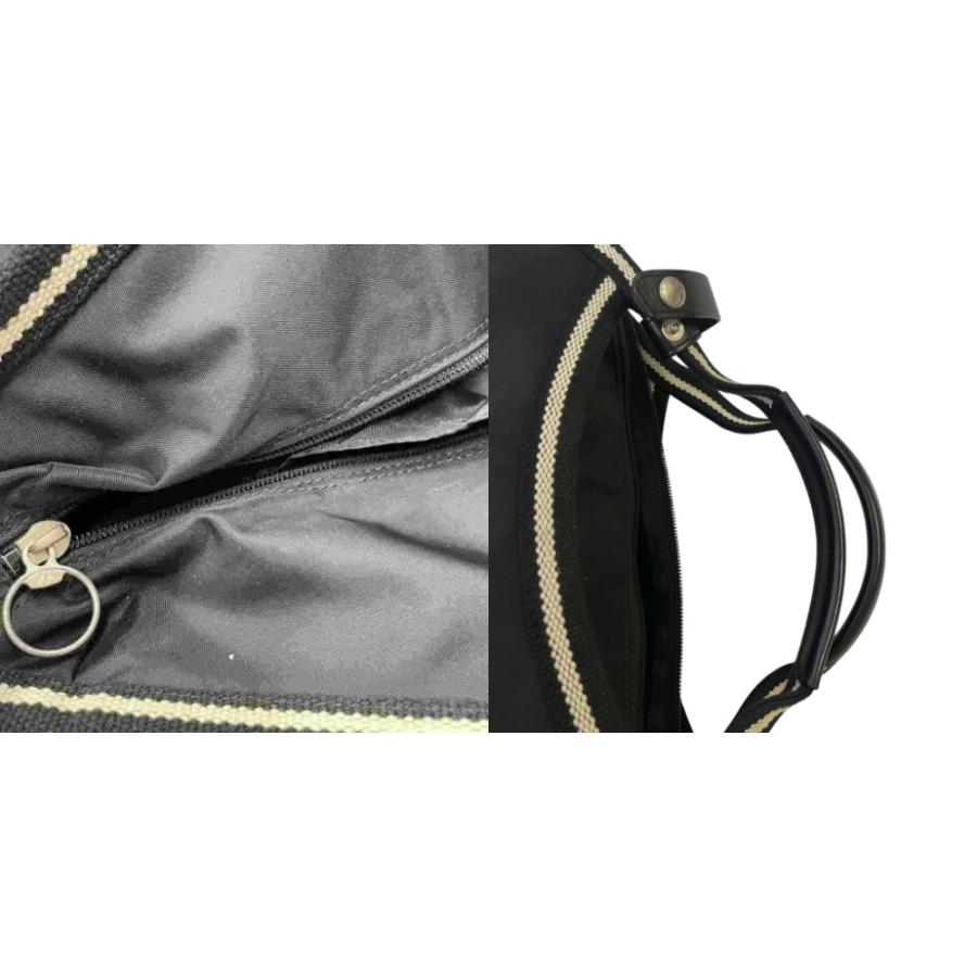 アニエスベーボヤージュ ボストンバッグ 2WAY レザー×ナイロン ブラック アニエスベー agnes b. アニエスベーボヤージュ agnes b. VOYAGE