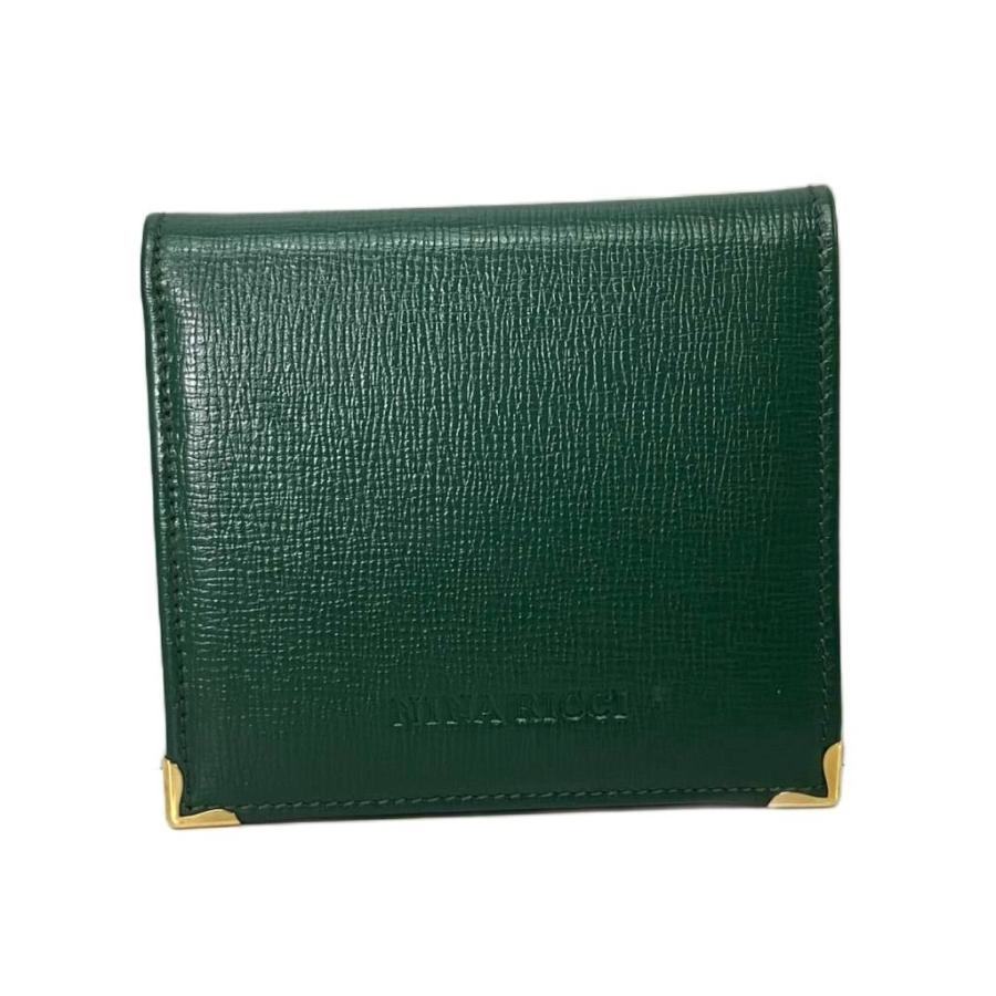 NINA RICCI Marguerite グリーン折り財布 NINA RICCI Marguerite グリーン折り財布 【公式通販】
