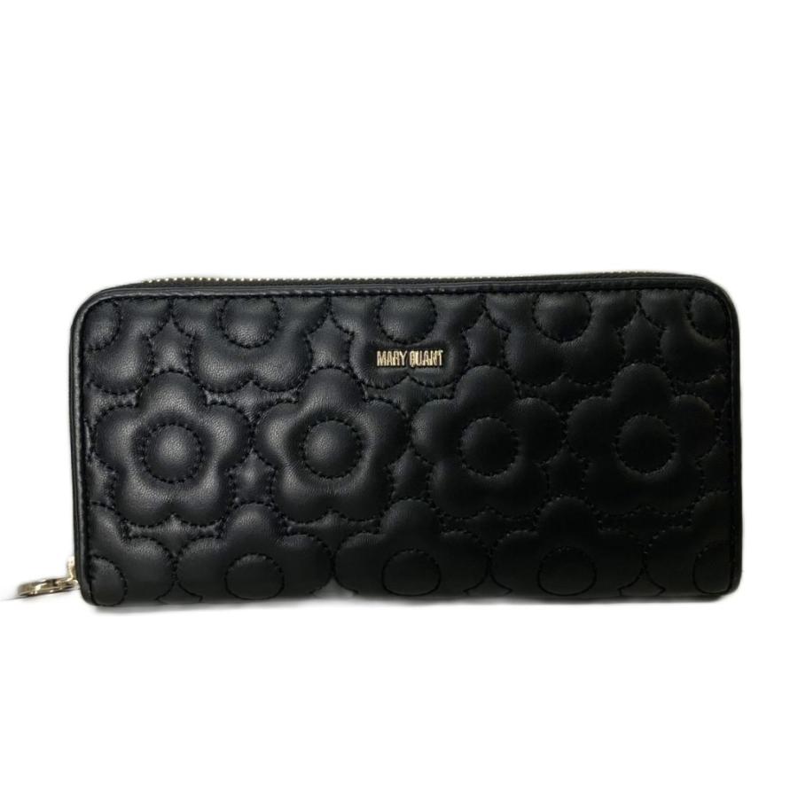 マリークワント MARY QUANT 長財布 キルティング ウォレット ブラック 