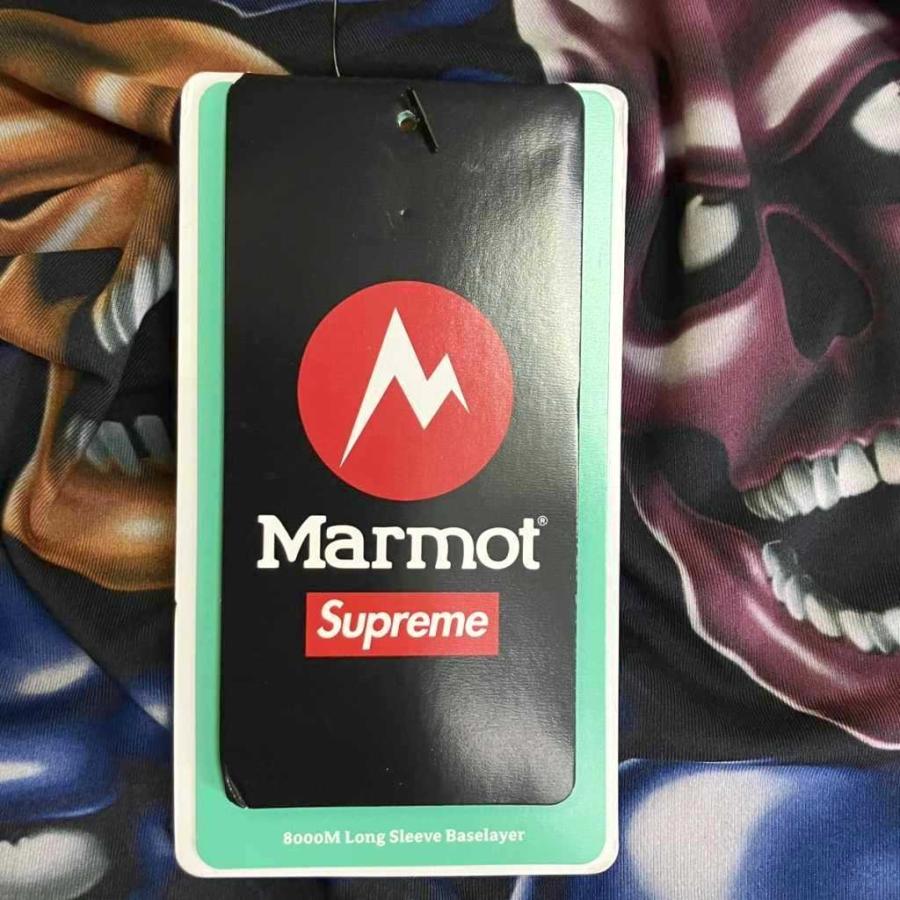 Supreme（シュプリーム） ×Marmot Base Layer L/S Top Skull Tシャツ