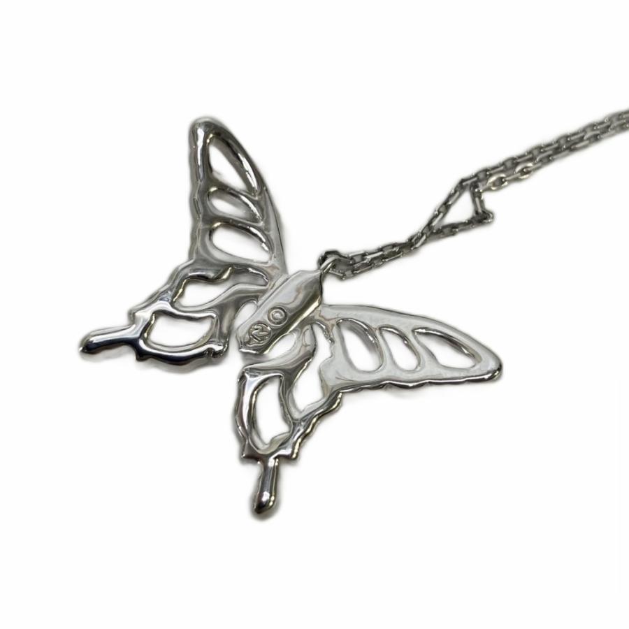 スワロフスキー SWAROVSKI バタフライモチーフネックレス ペンダント 