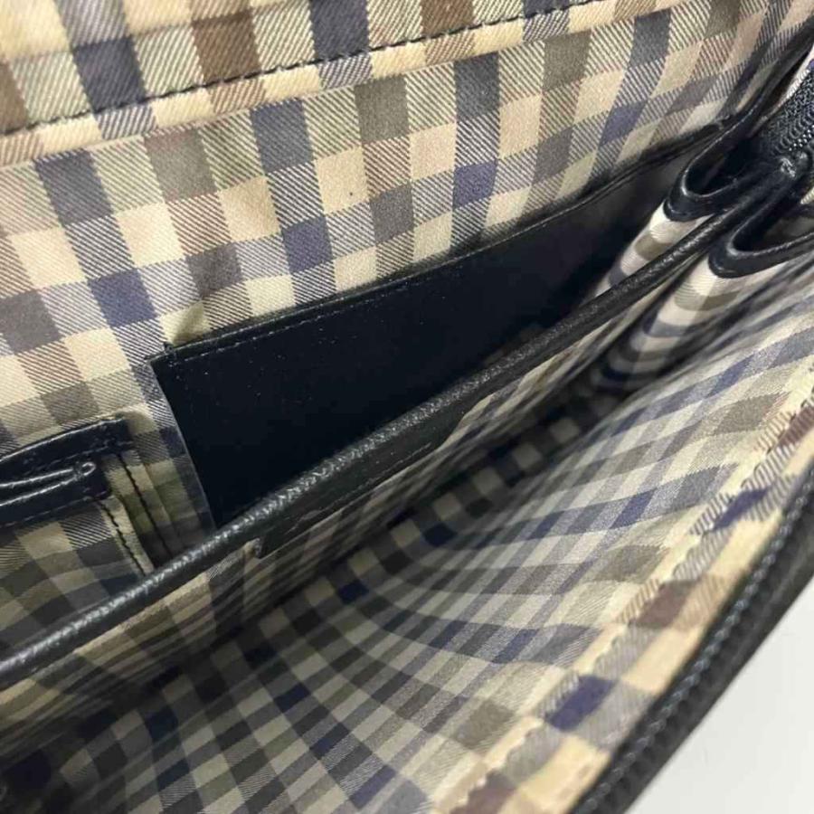 アクアスキュータム AQUASCUTUM セカンドバッグ クラッチバッグ レザー