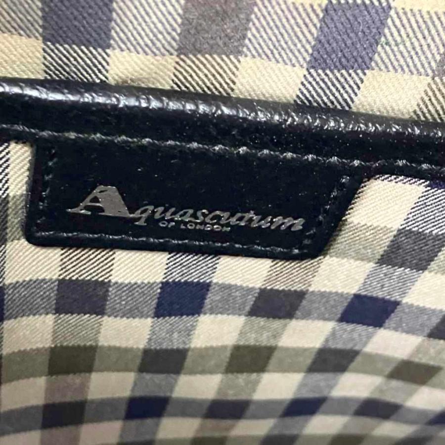 アクアスキュータム AQUASCUTUM セカンドバッグ クラッチバッグ レザー
