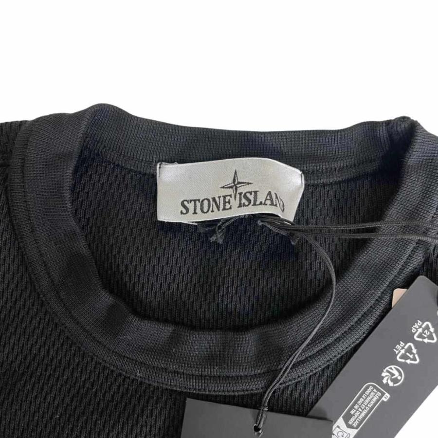【QR鑑定済み正規品】ストーンアイランド Tシャツ L ビッグロゴ コンパスロゴ 未使用品 ストーンアイランド STONE ISLAND Tシャツ カットソー
