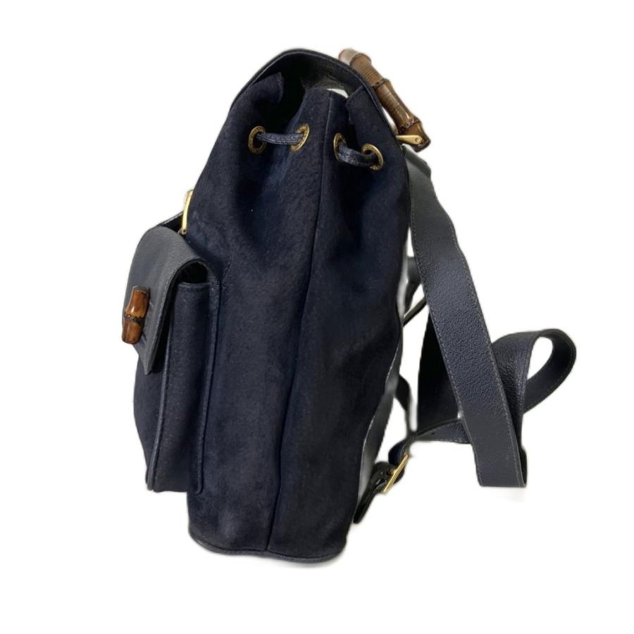 GUCCI（グッチ） バンブー リュックサック デイパック ネイビー 003 