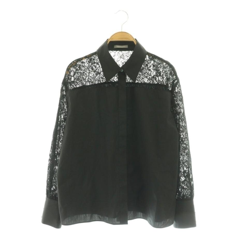 美品 セオリーリュクス 定価29,700円 レース切替 Vネックブラウス 40 Theory luxe - 《新品24SS》theory luxe レース切り替え ブラウス 半袖