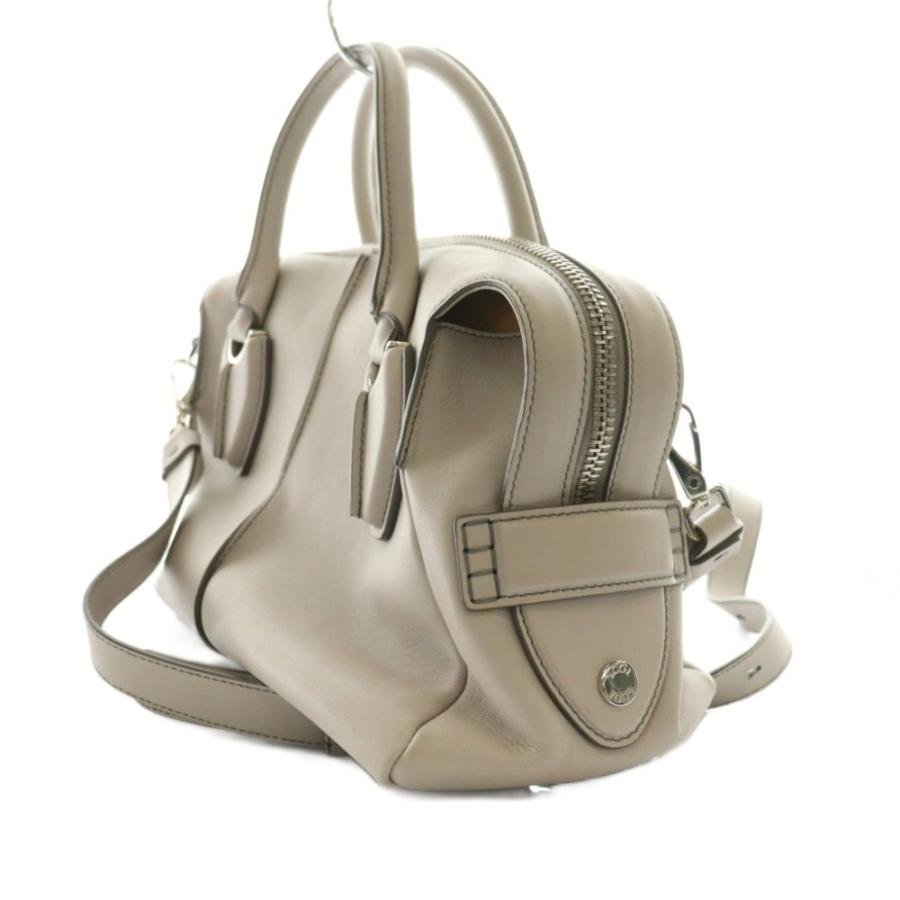 トッズ TOD'S Dスタイリング 2WAYバッグ ハンド ショルダー ベージュ