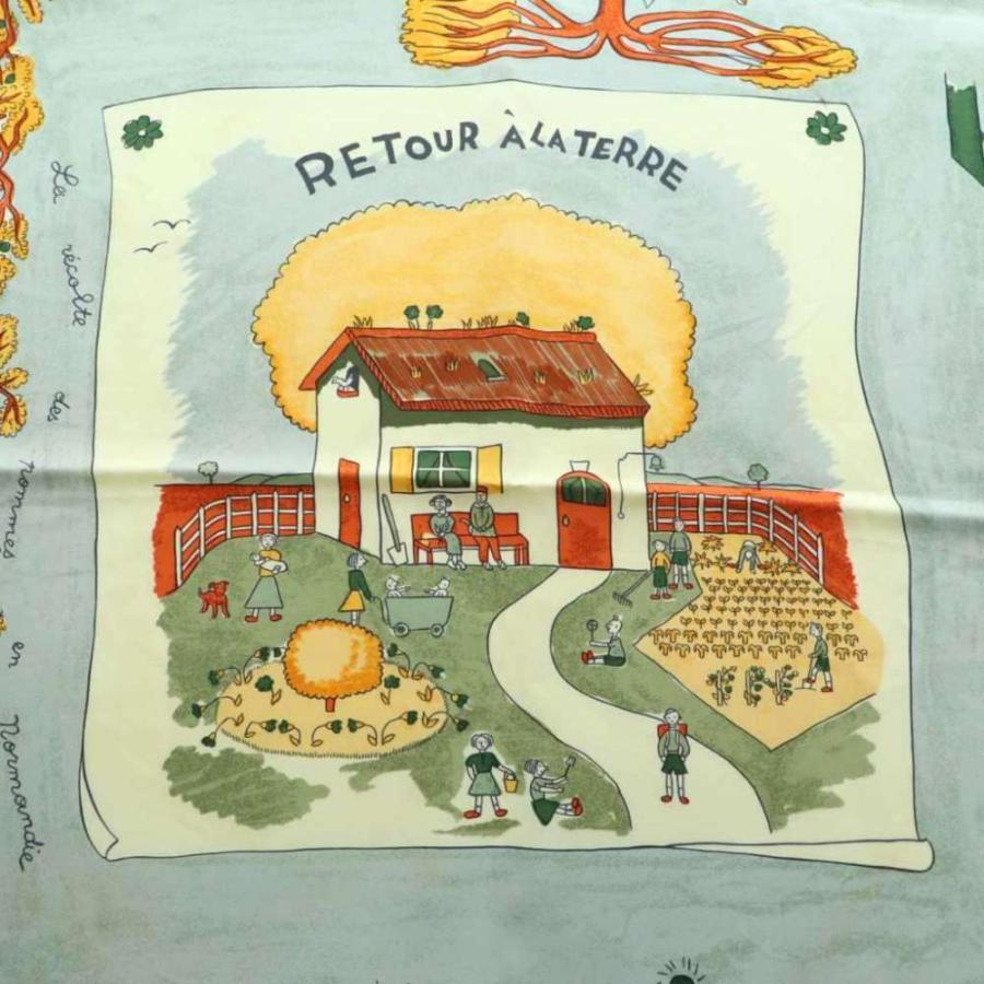 HERMES（エルメス） カレ90 RETOUR A LA TERRE 故郷に帰る スカーフ