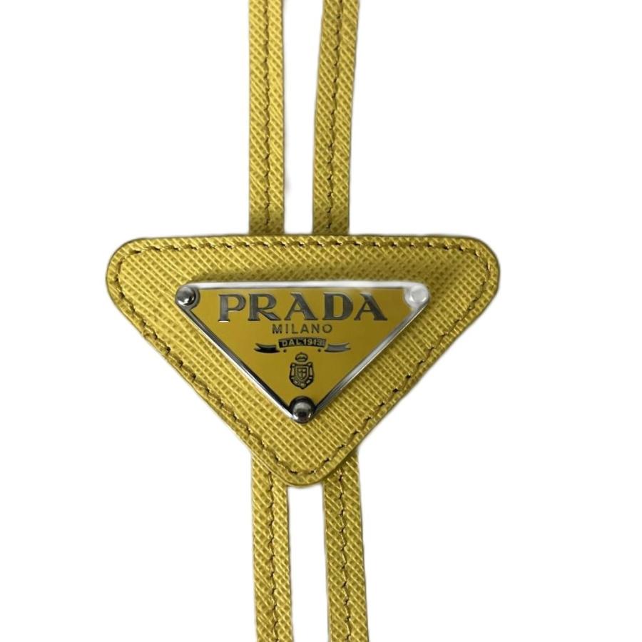 PRADA（プラダ） サフィアーノ トライアングルロゴ ループタイ