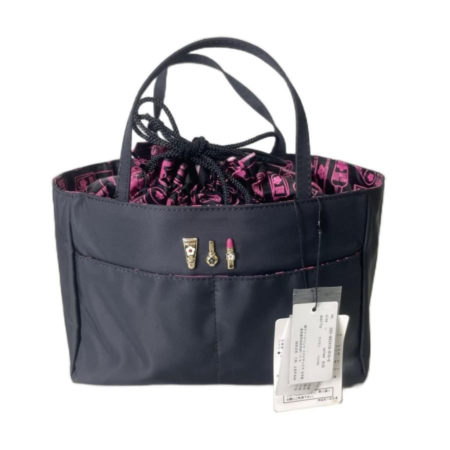 ゆみ1 マリークワント MARY QUANT ミニハンドバッグ トート 巾着袋付き