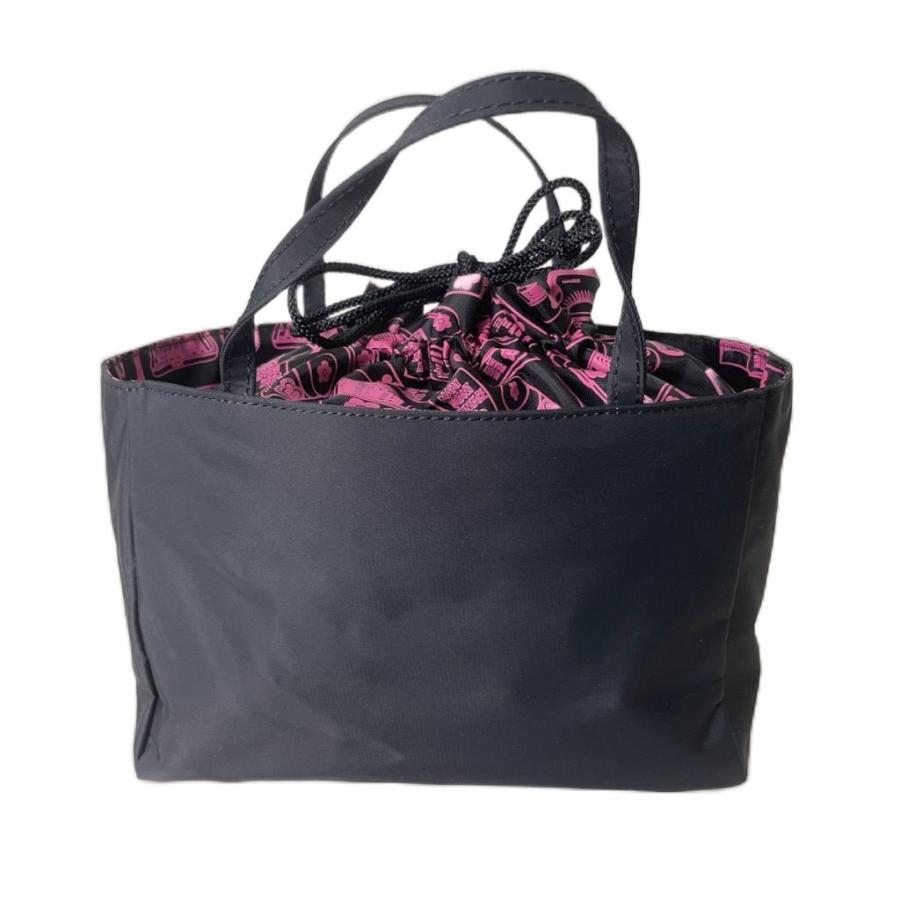 マリークワント MARY QUANT ミニハンドバッグ トート 巾着袋付き