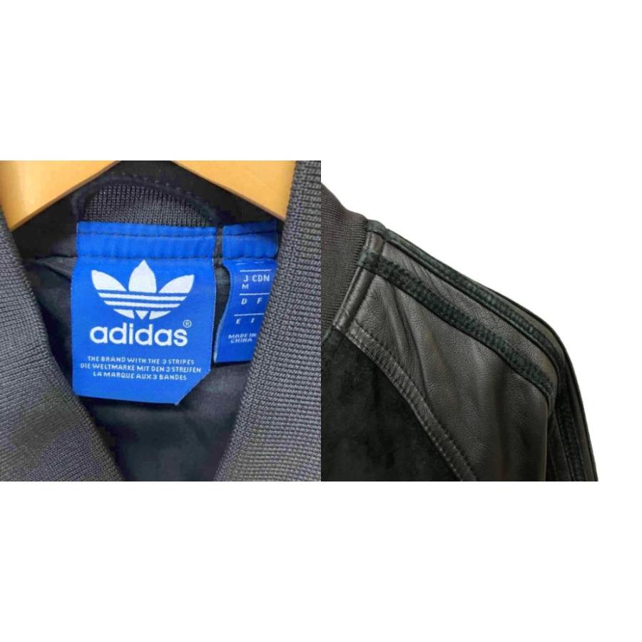 adidas（アディダス） スエードトラックジャケット レザーブルゾン