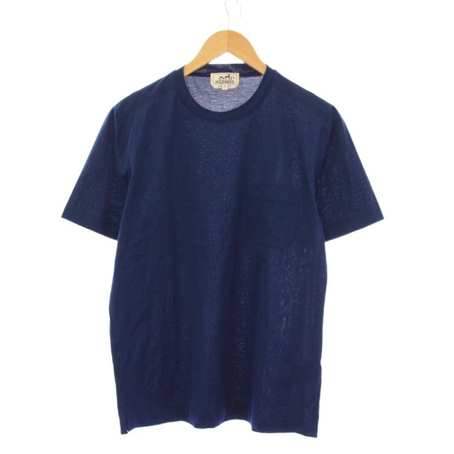 HERMES（エルメス） ポケットTシャツ カットソー クルーネック 半袖 S