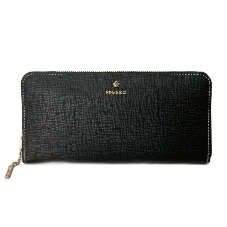 ニナリッチ NINA RICCI 長財布 ウォレット 小銭入れ ブラック □GY06 