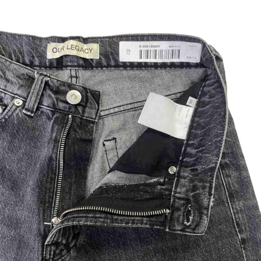 アワーレガシー OUR LEGACY 22SS THIRD CUT SCHMETTERLING PATCH DENIM デニム ジーンズ 蝶刺繍 レザー ニーパッチ_2