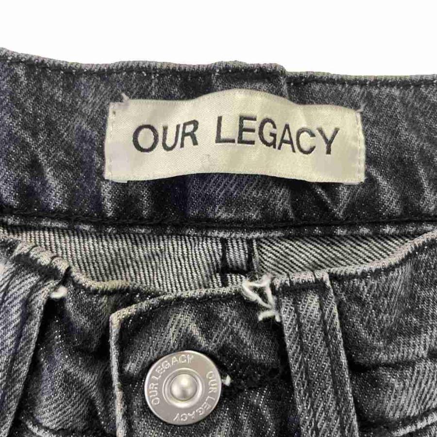 アワーレガシー OUR LEGACY 22SS THIRD CUT SCHMETTERLING PATCH DENIM デニム ジーンズ 蝶刺繍 レザー ニーパッチ_3