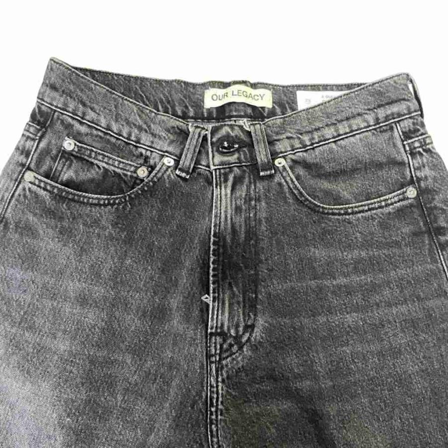 アワーレガシー OUR LEGACY 22SS THIRD CUT SCHMETTERLING PATCH DENIM デニム ジーンズ 蝶刺繍 レザー ニーパッチ_4
