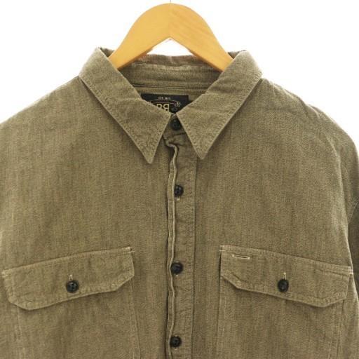 ダブルアールエル RRL シャンブレーシャツ ワークシャツ 長袖 XL
