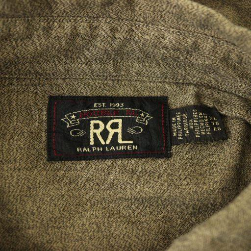 ダブルアールエル RRL シャンブレーシャツ ワークシャツ 長袖 XL