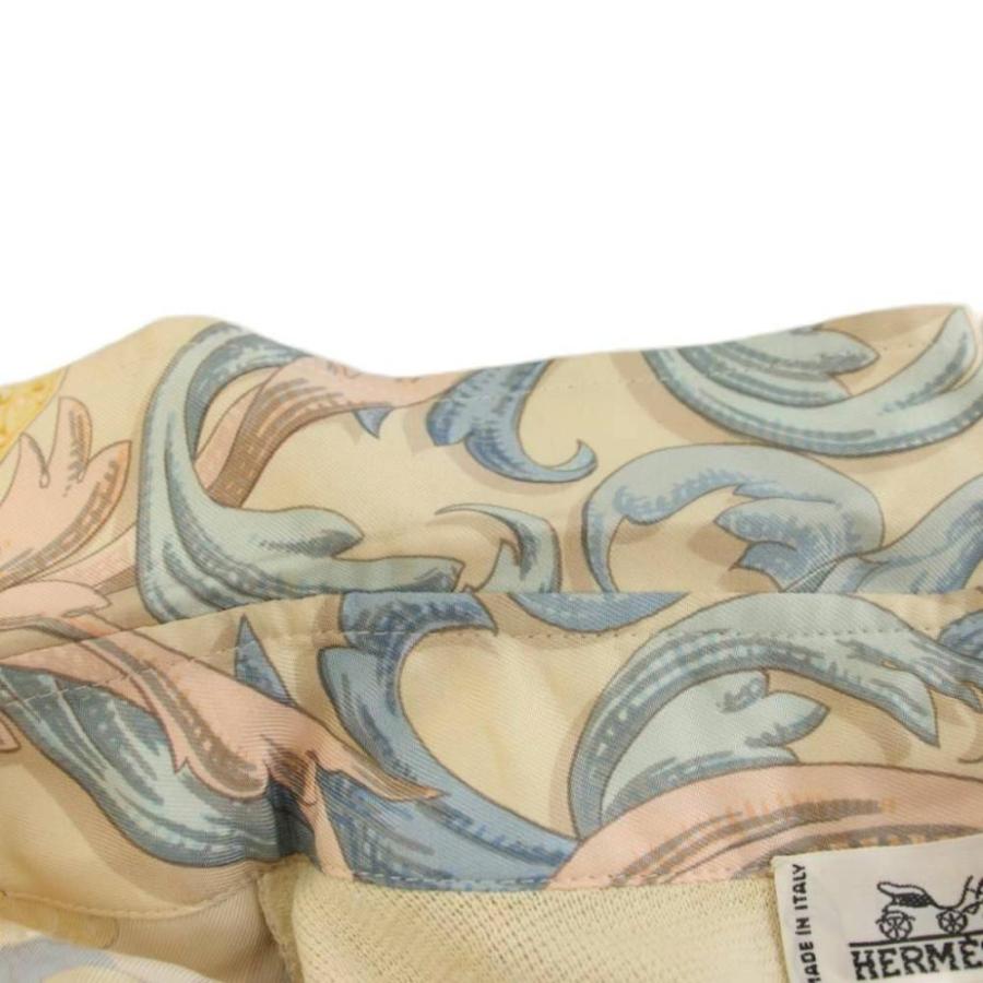 HERMES（エルメス） ヴィンテージ スカーフ柄 シルク コットン ニット 