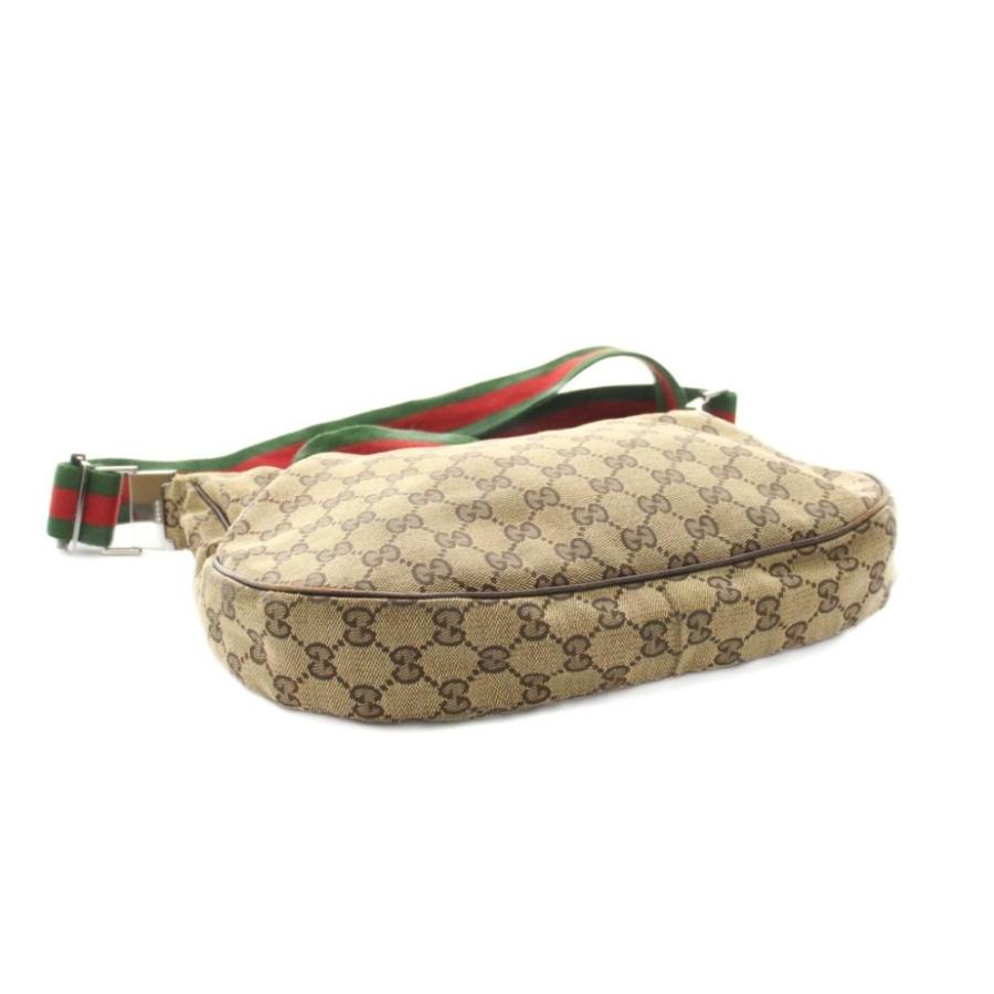 GUCCI（グッチ） ショルダーバッグ GGキャンバス シェリーライン 茶