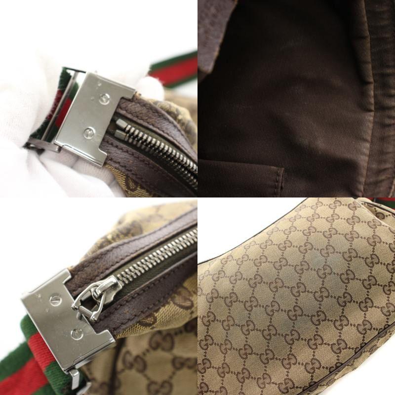 GUCCI（グッチ） ショルダーバッグ GGキャンバス シェリーライン 茶 