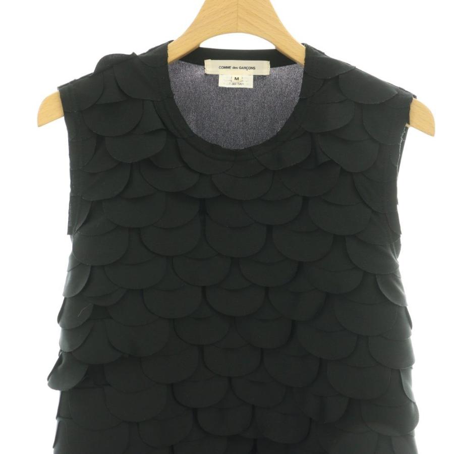 COMME des GARCONS ノースリーブ フリル ブラック 定番人気，新作登場 