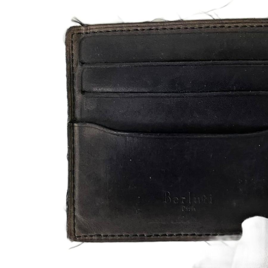 ベルルッティ マネークリップ カリグラフィ ブラック ベルルッティ Berluti カリグラフィ マネークリップ 札入れ カード