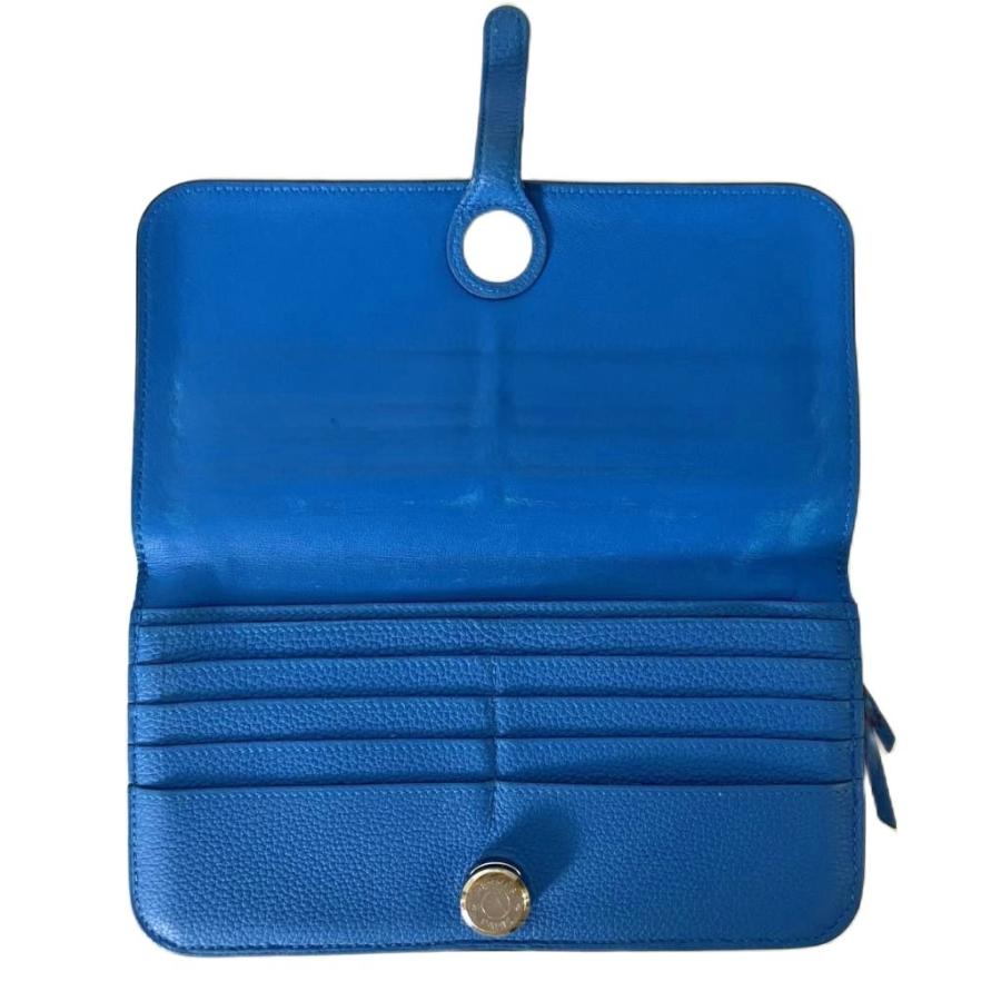 HERMES（エルメス） ドゴンロング ロングウォレット 長財布 ブルー X