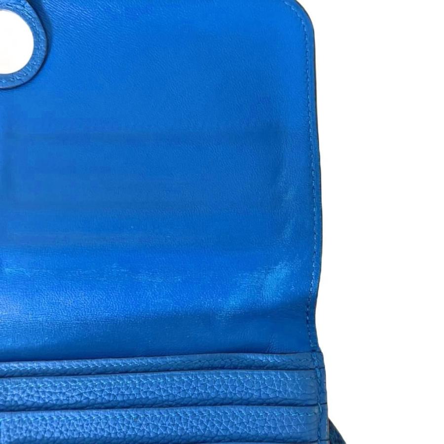 HERMES（エルメス） ドゴンロング ロングウォレット 長財布 ブルー X