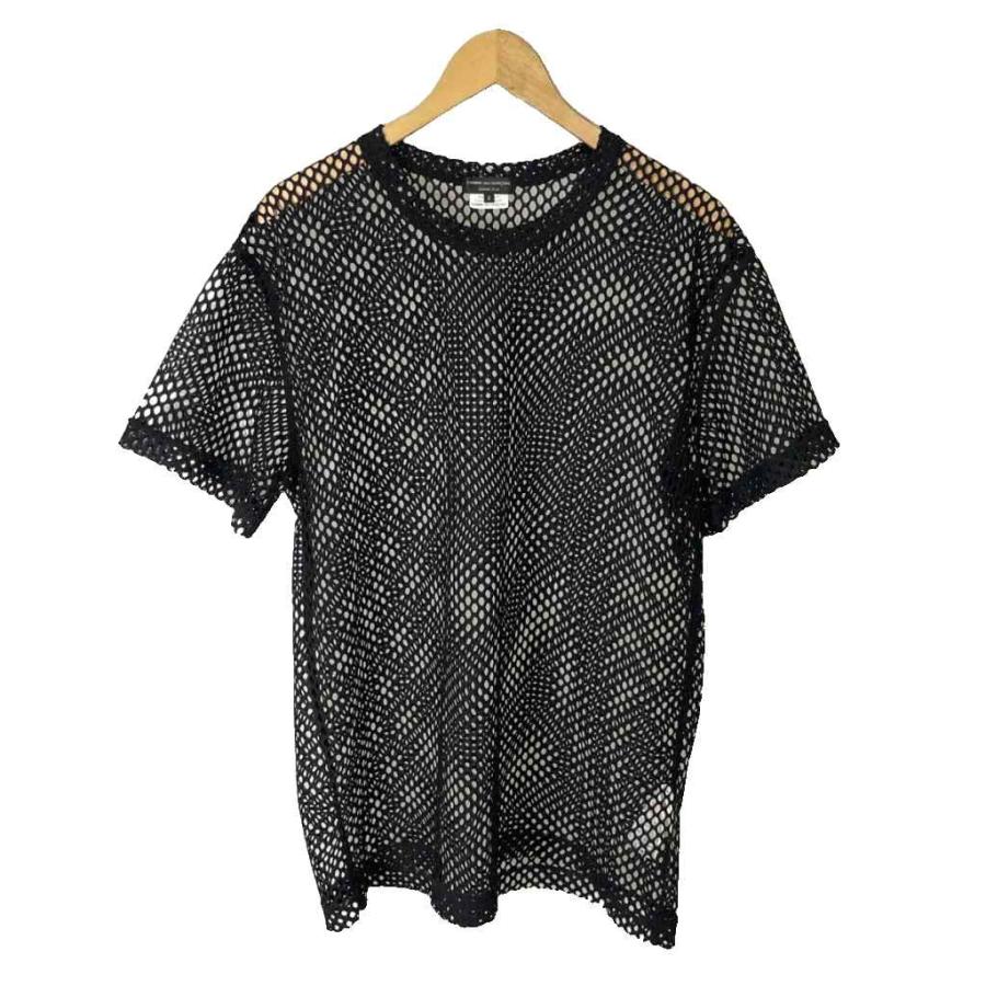 25ss 美品　コムデギャルソン　3Dメッシュパーツ付き　ロングカットソー　黒 コムデギャルソンオムプリュス COMME des GARCONS HOMME PLUS AD2023