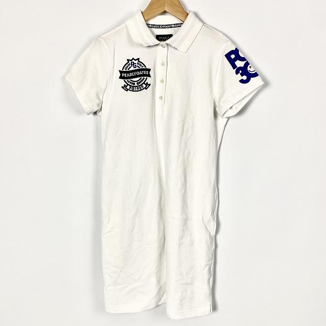 新品PEARLY GATES ポロシャツ ワンピース ホワイト