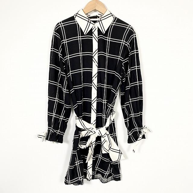 アリスオリビア alice + olivia ワンピース トップス 長袖 チェック柄 