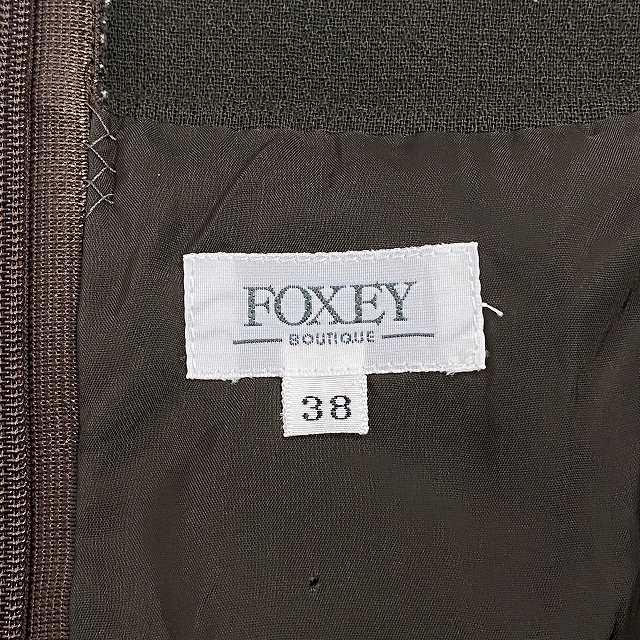 FOXEY ノースリーブ ひざ丈ウールワンピース フォクシー ブティック FOXEY BOUTIQUE ノースリーブワンピース