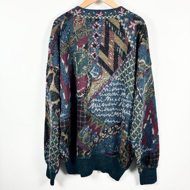 ミッソーニ MISSONI ニット セーター 長袖 ウール オレンジタグ 総柄 