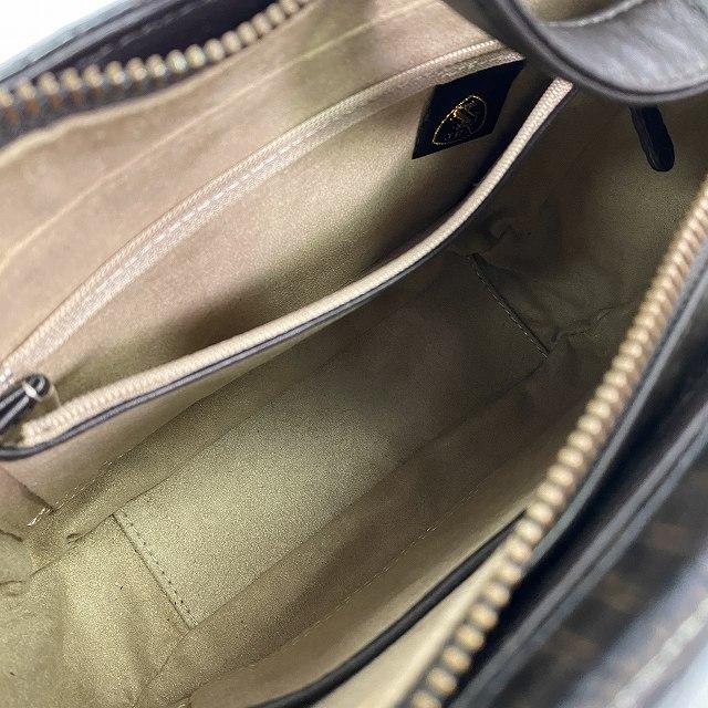 JRA ナイルクロコダイル ショルダーバッグ マット加工 センター取り 