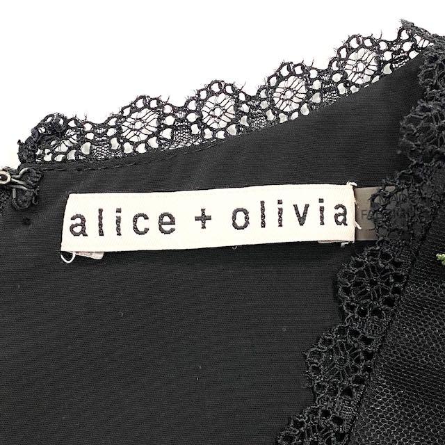 alice + olivia 花柄刺繍 ノースリーブワンピース2