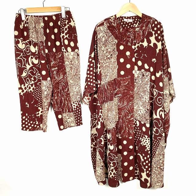 シセンドウ 詩仙堂 HITOSHI TAMURA ちりめん 縮緬 セットアップ