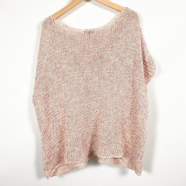 新品タグ付き】セオリー カシミヤ100%クルーネックニット 薄手 ピンクM