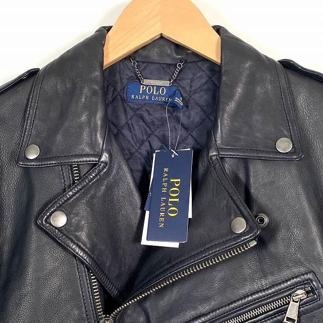 未使用品 ポロ ラルフローレン POLO RALPH LAUREN タグ付き ラムレザー 