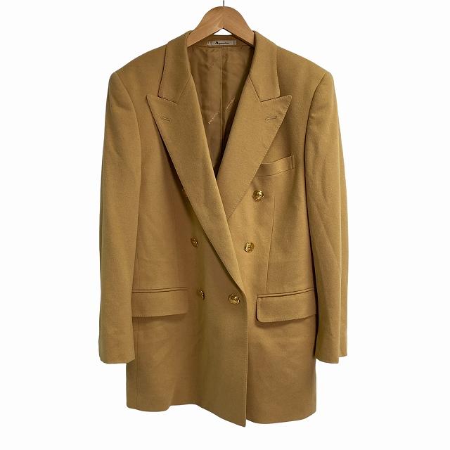 アクアスキュータム AQUASCUTUM ダブルジャケット カシミヤ混 金 アクアスキュータム AQUASCUTUM ダブルジャケット カシミヤ混 金
