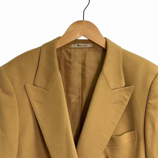 アクアスキュータム AQUASCUTUM ダブルジャケット カシミヤ混 金 アクアスキュータム AQUASCUTUM ダブルジャケット カシミヤ混 金
