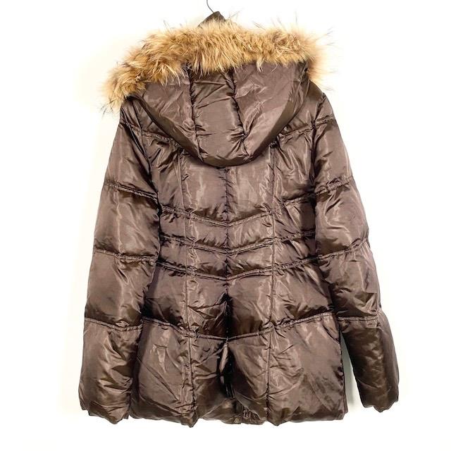 アンタイトル ロングダウンコートラクーンファー ベルト 2WAY ブラウン UNTITLED（アンタイトル） UNTITLED 2WAY ダウンコート アウター 長袖