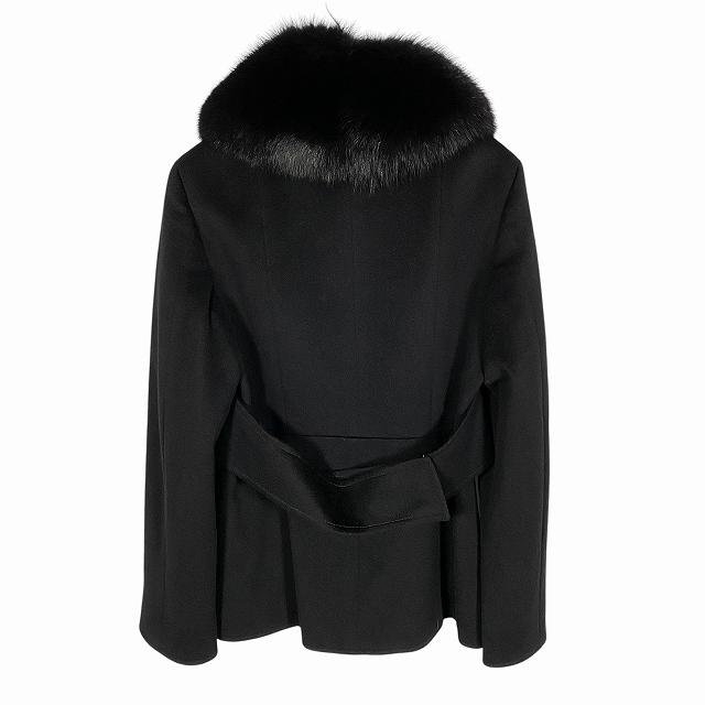 Max Mara ファーコート 黒　ラパン 楽天市場】マックスマーラ ラパンファー付きダウンコート サイズ38 黒